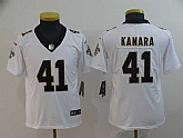 Youth Nike Saints 41 Alvin Kamara White Vapor Untouchable Limited Jersey,baseball caps,new era cap wholesale,wholesale hats